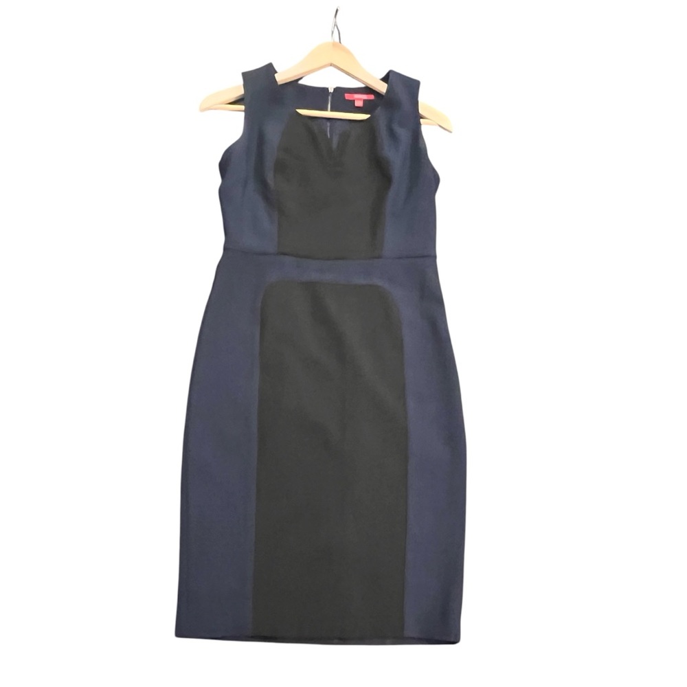 XOXO Navy Blue and Black Sheath Dress